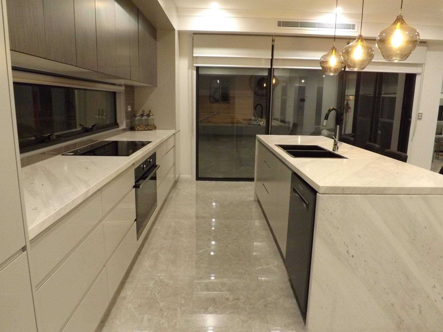 Glenmore gally shaped kitchen remodelling.